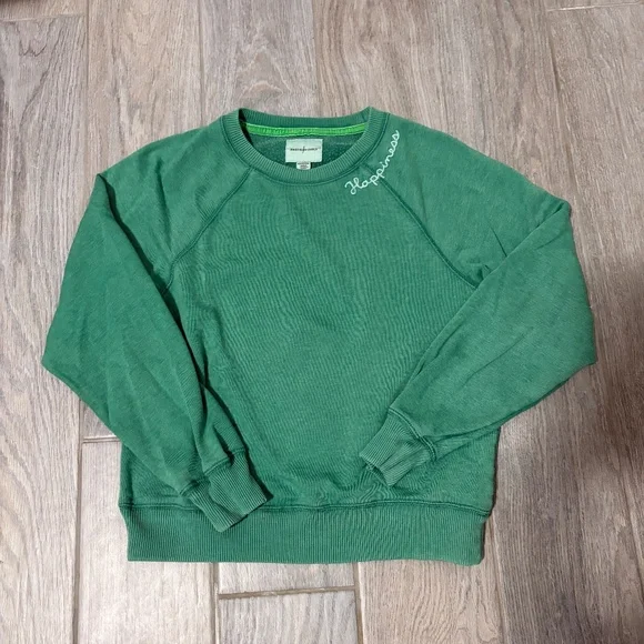 Women's American Eagle Green "Happiness" Sweatshirt - XS - Picture 3 of 7